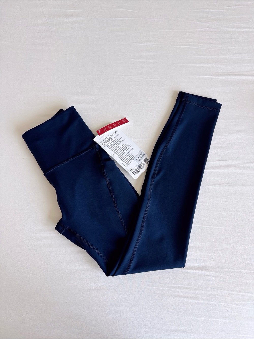 lululemon Wunder Train High-Rise Tight 24" Pockets Asia Fit True Navy XS